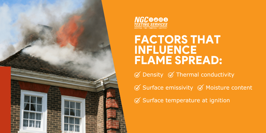 Factors that influence flame spread