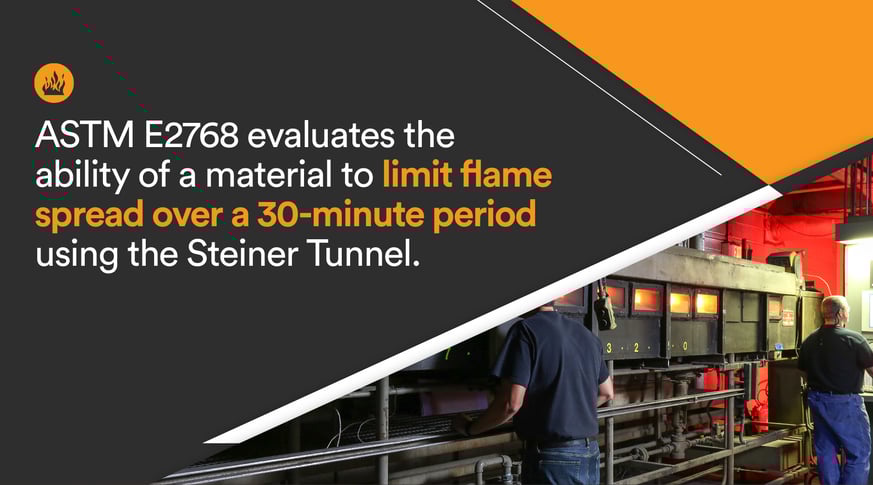 ASTM E2768 Extended Tunnel Fire Testing