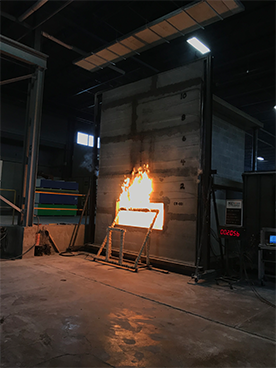 NFPA 285 fire test - flame propagation